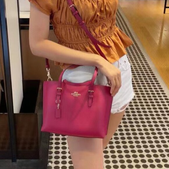 NWT Coach C4084 Mollie Tote 25 Crossbody Leather Handbag $328 - Picture 6 of 6